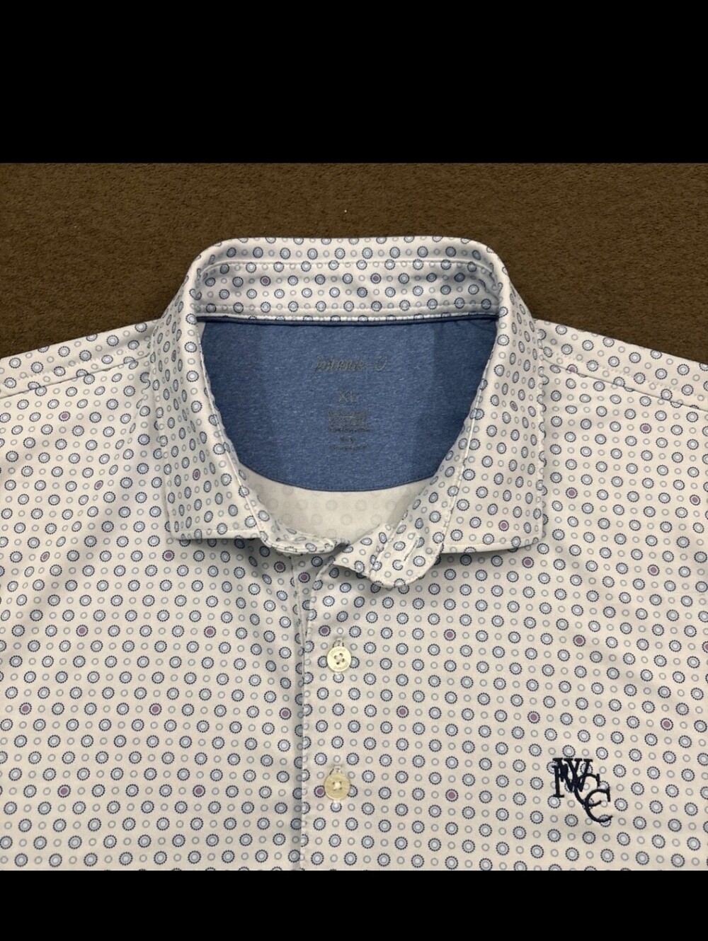 johnnie-O Blue Collar Short Sleeve Button-Up - Picture 3 of 7